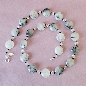 Rutilated quartz & Rock crystal necklace Rutilated quartz & Rock crystal necklace