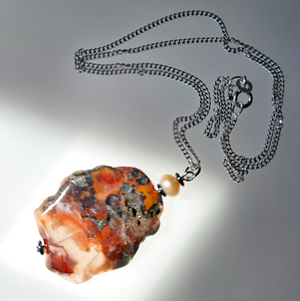 Moroccan seam agate pendant Moroccan seam agate pendant