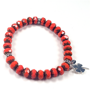 Coral Czech glass stretch bracelet Coral Czech glass stretch bracelet