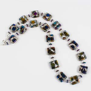 Clear square multi spot necklace Clear square multi spot necklace