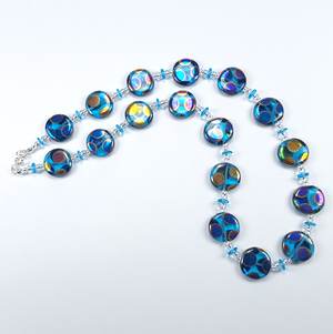 Aqua disc multi spot necklace Aqua disc multi spot necklace
