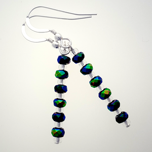 Electroplated hematite donut hook earrings Electroplated hematite donut hook earrings
