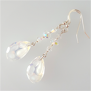 Crystal AB lattice hook earrings Crystal AB lattice hook earrings