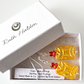 Rustic yellow rectangle hook earrings