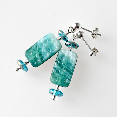 Coastline colours post earrings