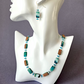 Coastline colours glass necklace