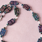 Rustic royal tones necklace