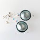 Grey Murano post earrings
