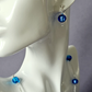 Sky blue Murano post earrings