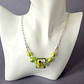 Citris green Murano lampwork necklace