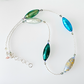 Cool Murano glass, torpedo necklace