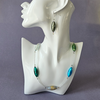 Cool Murano glass, torpedo necklace