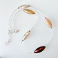 Warm Murano glass torpedo necklace