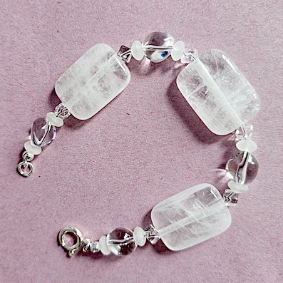 Rock crystal mix bracelet