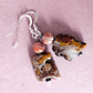 Moroccan seam agate hook earrings