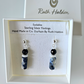 Sodalite & blue goldstone post earrings