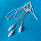 Pink opal & freshwater pearl pendant necklace