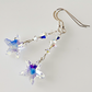 Crystal AB starfish hook earrings
