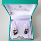 Vitrail medium rectangle crystal hook earrings
