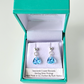 Tiny aquamarine, soft triangle, crystal post earrings