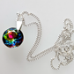 Vitrail medium crystal domed pendant