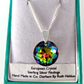 Vitrail medium crystal domed pendant