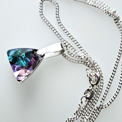 Vitrail light pyramid crystal pendant