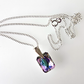 Vitail light rectangle crystal pendant