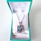 Vitail light rectangle crystal pendant
