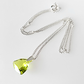 Citrus green soft triangle crystal pendant