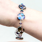Clear disc multi spot bracelet