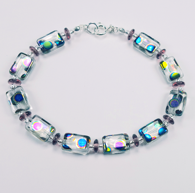 Clear multi spot lozenge bracelet