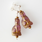 Cats - Purple cat shaped post earrings