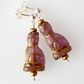 Cats - Purple cat shaped post earrings
