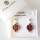 Cats - Purple (transparent) post earrings