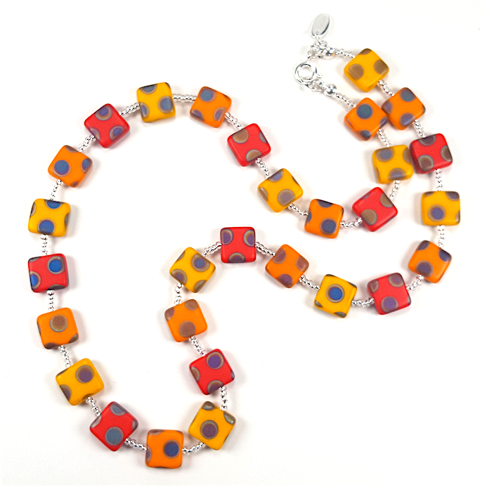 Hot mix multi spot necklace