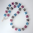 Sugar candy necklace with grey