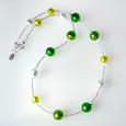 Lime green mix, Murano necklace