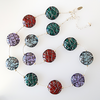 Multi coloured Czech lamp-work disc necklace