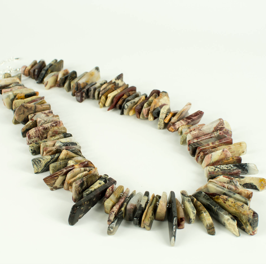 Silverleaf shards necklace