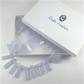 Chalcedony bars with freshwater pearls necklace