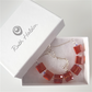 Orange crystal slider bracelet