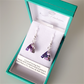 Vitrail light crystal 12mm pyramid hook earrings