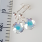 Crystal AB 10mm domed disc post earrings