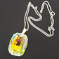 Crystal AB oval pendant