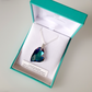 Multi coloured Crystal 27mm heart pendant