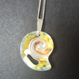 Crystal AB sea snail crystal pendant